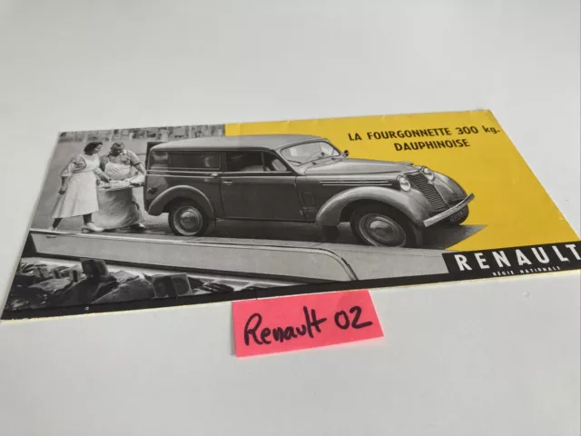 Renault break 4 places dauphinoise catalogue prospectus brochure vente