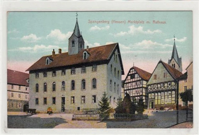 39085573 - 3509 Spangenberg Spangenberg ( Hessen ). Marktplatz mit Rathaus