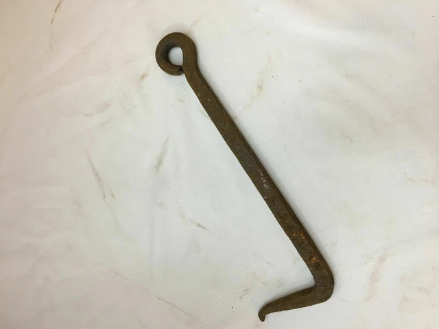 Antique Cast Iron Hand Forged Eye Hook  Agricultural Industrial