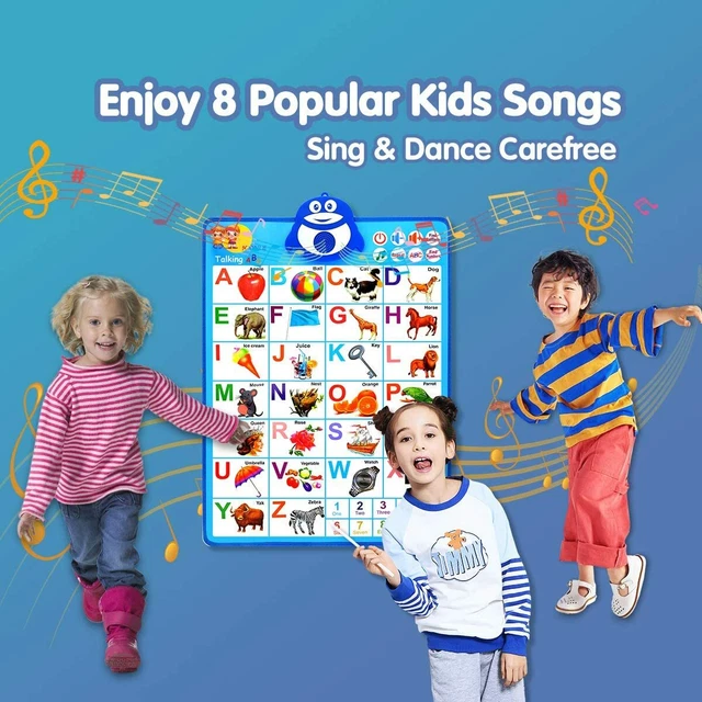 INTERACTIVE ABC WALL Chart With Sound, Electronic Talking Alphabet ...