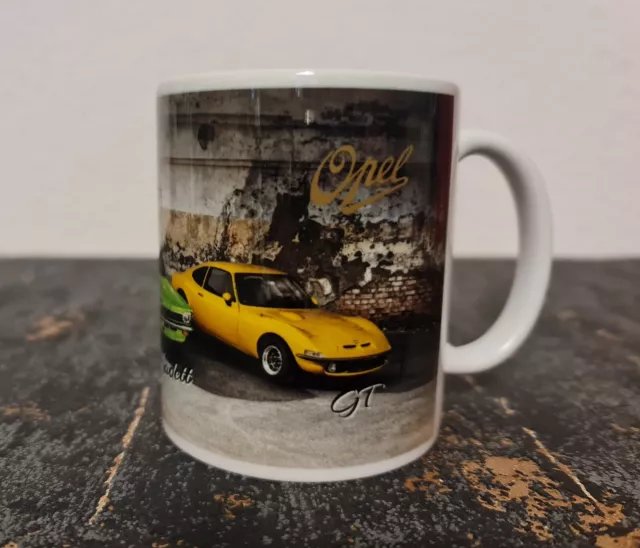 Tasse mit Motiv Opel Manta Kadett GT Retro Vintage 3