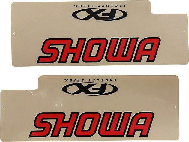 Factory Effex Upper Fork Shield Graphics Showa FloRed #FX028515 for Honda/Suzuki