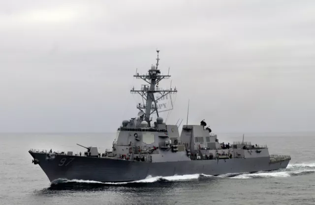 US Navy USN guided-missile destroyer USS Halsey (DDG 97) D1 8X12 PHOTOGRAPH