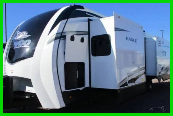 2021 Jayco Eagle 330RSTS Travel Trailer 40' 3 Slides Slps 4 Fireplace Solar