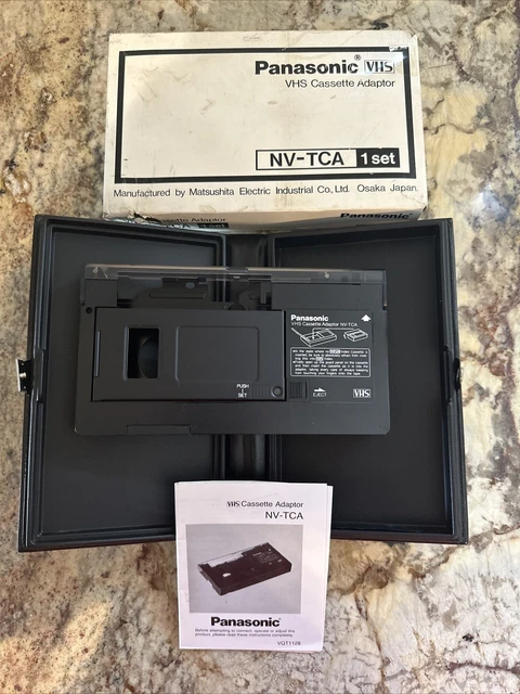 PANASONIC VHS CASSETTE ADAPTER VHS-C to VHS Motorized Cassette Adapter ...