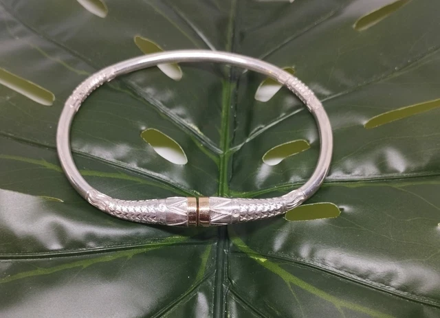 Bracelet Jonc Pour Homme En Argent Massif 950 - Style épuré, Marque Vangovango Gasy, Neuf Avec étiquette