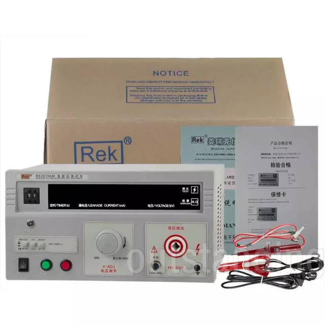 RK2670AM Hi-pot Tester Withstanding Voltage Tester AC Voltage 5KV Tester os67