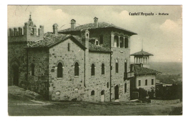 Cartolina - Regno - 1933 - Castell'Arquato - Pretura - 20 c - FP - VG