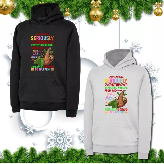 People Should Seriously Stop Expecting Sloth Hoodie Cute Sloth Slang Meme Top