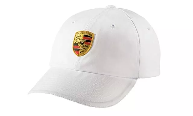 Casquette blanche avec écusson brodé - [Porsche Origine]