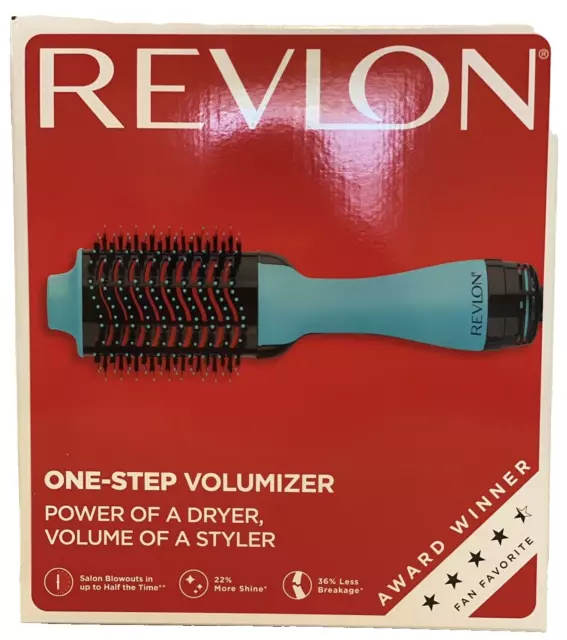 Revlon One Step Volumizer Hair Dryer and Volumizer Hot Air Brush Mint Brand New