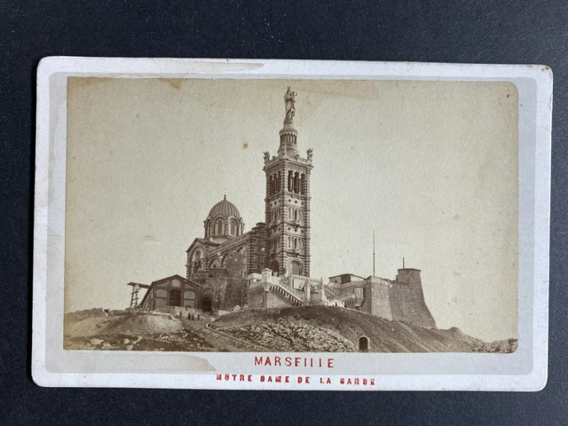 Photographie Vintage Marseille Bain Des Catalans (1870) - Tirage Albuminé Original, Format 6.5x10.5 Cm