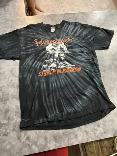 Monstrosity Tour Shirt Enslaving The Masses Death Cannibal Corpse Death Utumno