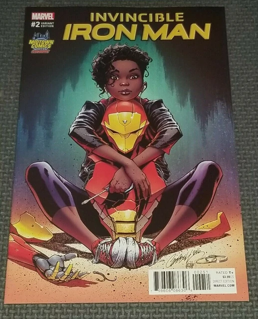 INVINCIBLE IRON MAN #2 (2017) Riri Williams Ironheart J Scott Campbell Variant