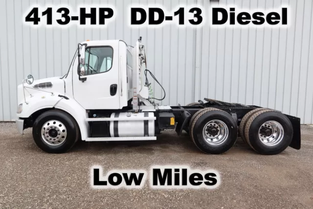 M2 413-Hp Dd13 Daycab Tandem Axle Semi Haul Truck Tractor 296-K  Low Miles