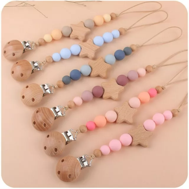 Baby Teether Toys Straps Dummy Clips Pacifier Holder Clips Baby Pacifier Chain