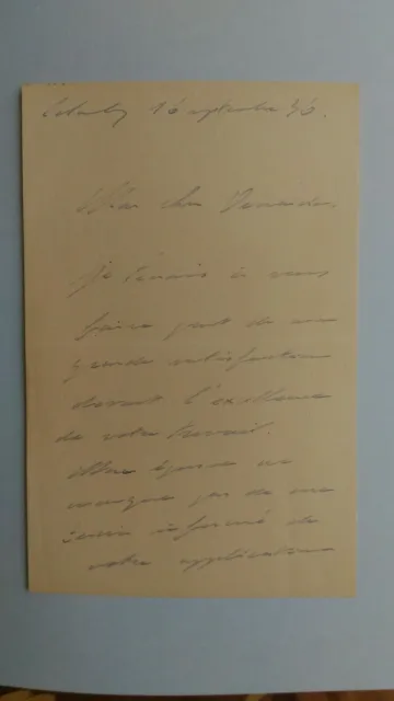 Authentique LAS Charles de Gaulle Lettre Manuscrite Autographe - Colombey 1936 2