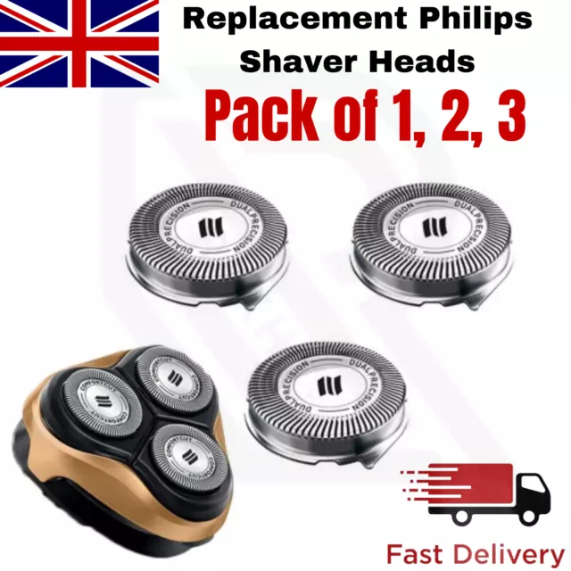 3x6x9x Replacement Philips Shaver Shaving Heads for 3000 & 1000 Series SH30 UK