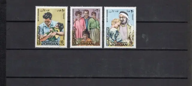 Middle East Jordan never hinged stamp set - Father & Child- Sc 726-728