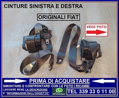 13 18 statico per Seddon-ATK 20 64-76 GRIGIO 2x CINTURA DI SICUREZZA ANTERIORE 4-p 