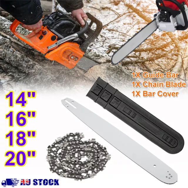 Chainsaw Bar & Chain Combo Fit Husqvarna Stihl Ryobi Baumr-AG 14" 16" 18" 20Inch