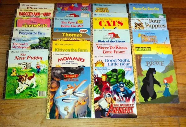 LOT of 26 Little Golden Books Disney Vintage Classic Children's Book Rare OOP