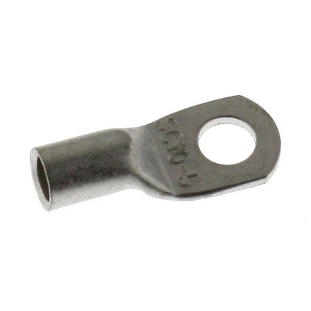 10x Cosse tubulaire vierge 10mm² Diamètre du trou M5 Anneau Cuivre en boîte