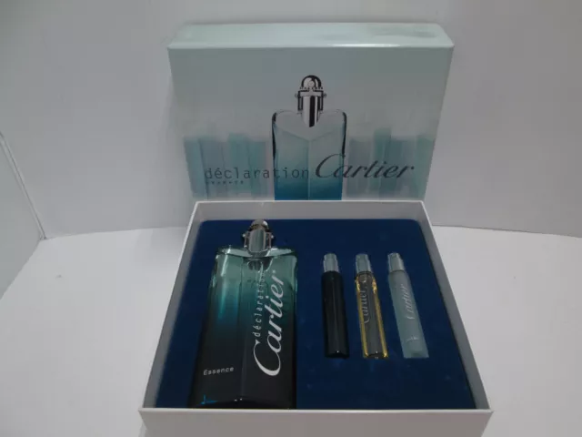"DECLARATION ESSENCE de CARTIER" PROFUMO Eau De Toilette 100ml SPRAY+n°3 X 10ml