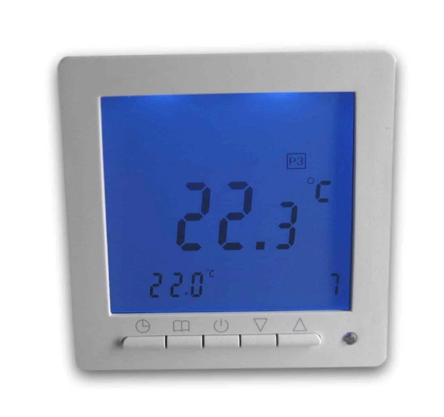 Thermostat Numérique Pour Chauffage au Sol Max 16A Programme Hebdomadaire Haut #