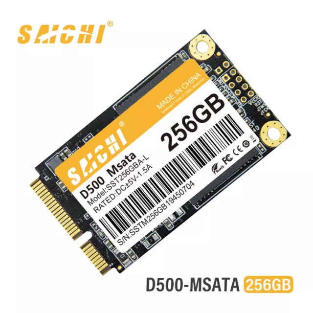 256GB mSATA SSD SATA III Small Form Internal Solid State Drive Mini Hard Disk
