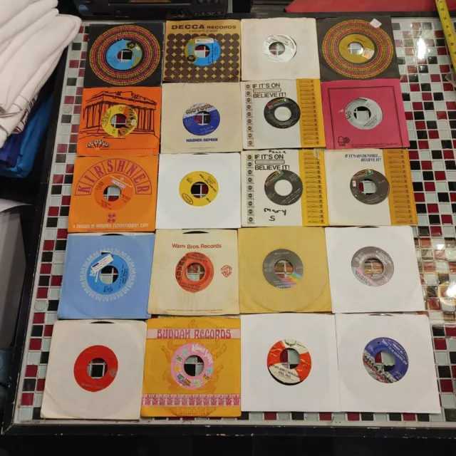 Lot of 57 ~ JUKEBOX Records Rock Pop Mixed Genres ~ Records 45 rpm 50s-80s Vinyl
