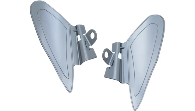 NEW KURYAKYN 7181 Saddle Heat Shields -Gray/Smoke - Indian/Chief/Chieftain