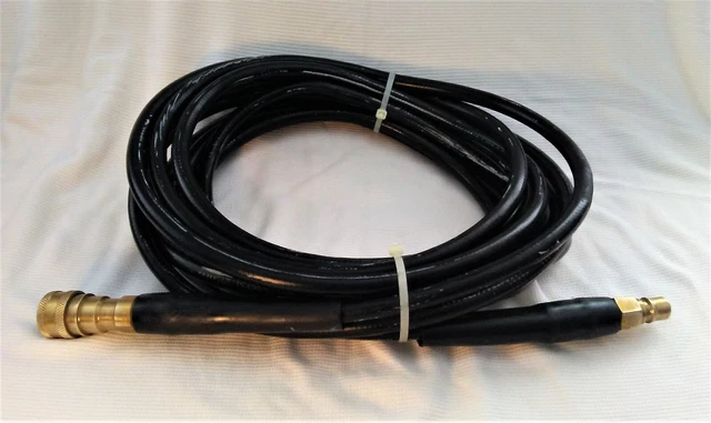 Solution hose, 25’, 3000psi, with m/f quick-disconnects, black