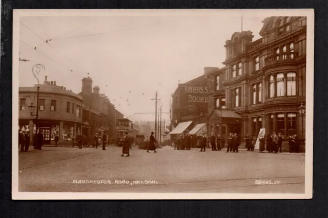 Nelson - Manchester Road - real photographic postcard