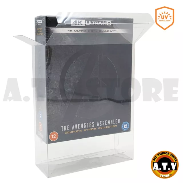 ATV Protecteurs 0.50mm UV Étuis Pour 4k Ultra HD blu ray Coffret Steelbooks