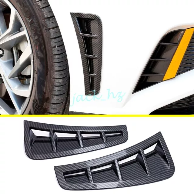 For Hyundai Sonata 2020-2023 Carbon Fiber Front Bumper Side Air Vent Cover