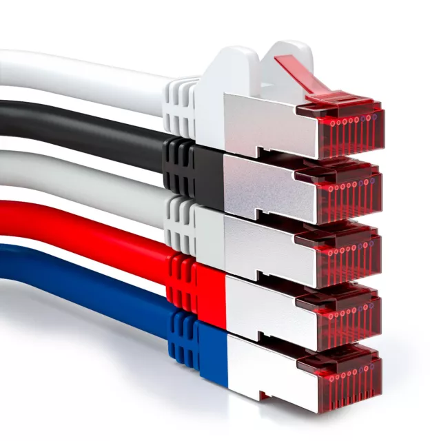 5x0,25m CAT6 Patchkabel Netzwerkkabel Ethernet LAN DSL Netzwerk Kabel mehrfarbig