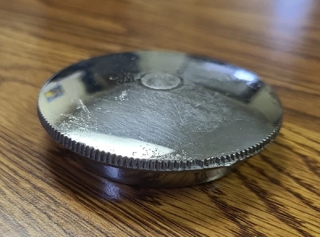 Vintage Original 1930's Car Truck Engine Chrome Threaded Radiator Cap OEM #24