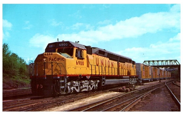 Union Pacific Rr #6900.Vtg Railroad Postcard*B1