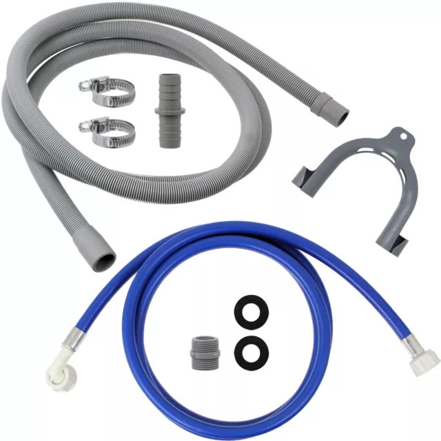 Fill Pipe Drain Hose Extension Kit for AEG ELECTROLUX ZANUSSI Dishwasher 2.5m