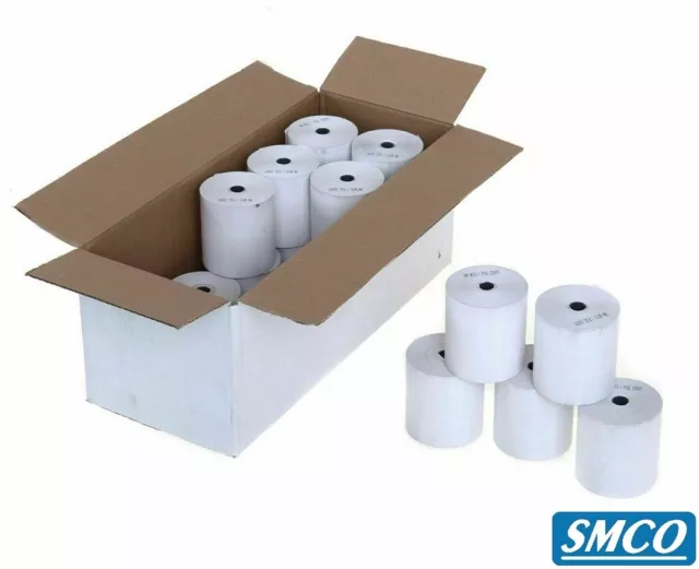 CASIO 140CR TILL ROLLS FOR CASH REGISTER Receipt PLAIN PAPER 57mm 1 Ply BY SMCO