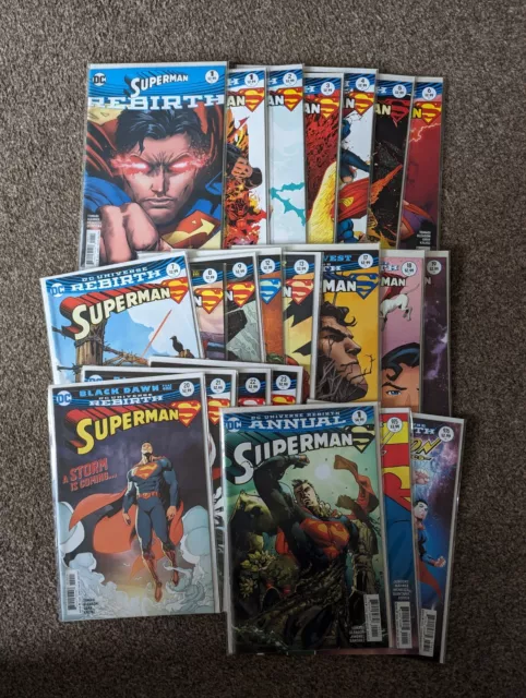 22x Superman Comics DC Job Lot Bundle 1 2 3 4 5 6 7 Rebirth Action