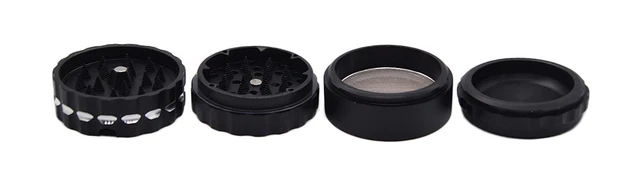 2.5" 63mm VIKING AXE Aluminum 4 Piece Grinder Top Ashtray w/Gift Box  23BK 2