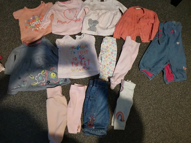 13 X Baby Girls Clothes Bundle. 0-3 Months