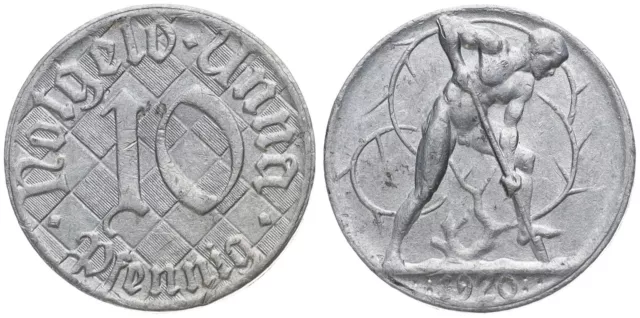Deutschland - Notgeld Stadt Unna 10 Pfennig 1920 - Kriegsgeld
