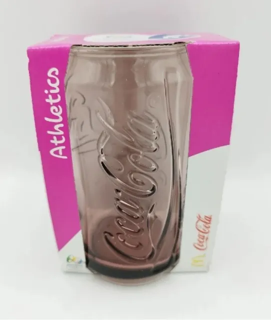 McDonald's Coca Cola Glass Rio 2016 Olympics Athletics Memorabilia Can Shape NEW