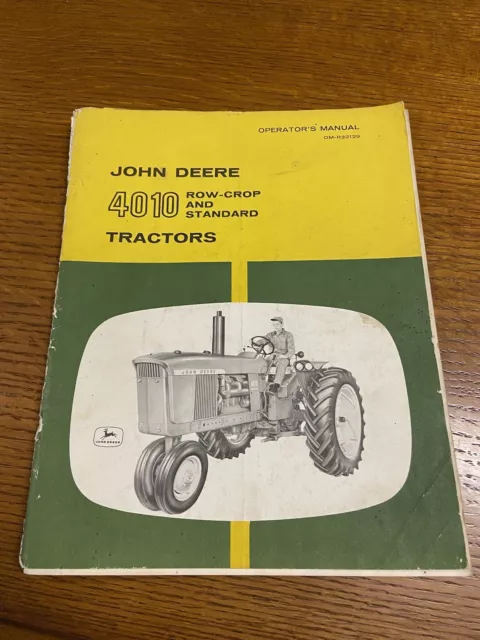 John Deere 4010 Row Crop  Tractor Operators Manual OMR32129