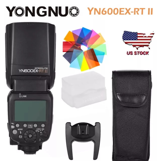 Yongnuo YN600EX-RT II Wireless Flash Speedlite TTL Slave Master HSS for Canon