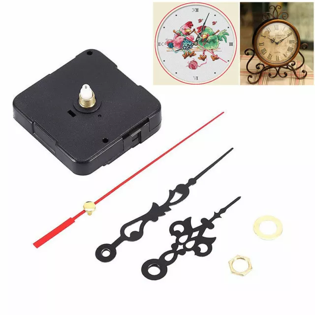 Replacement Quartz Wall Clock Movement Mechanism Motor With Hands & Fittings Kit