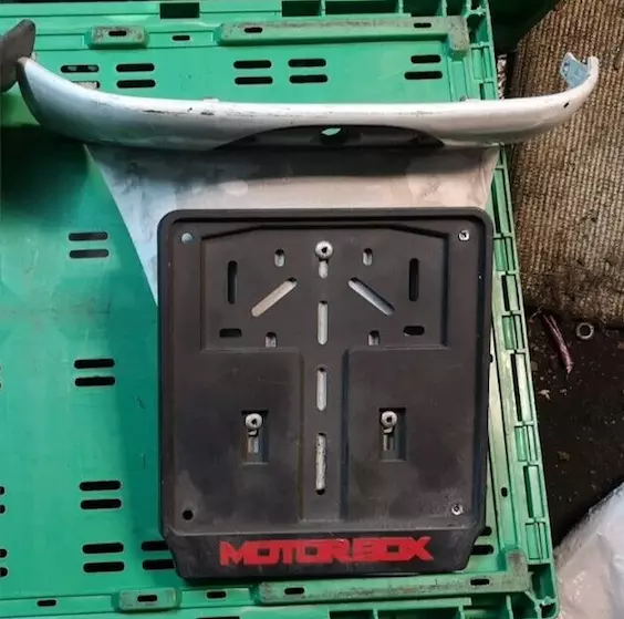 Portatarga Cornice Targa Plastica Paraspruzzi Piaggio Vespa Et4